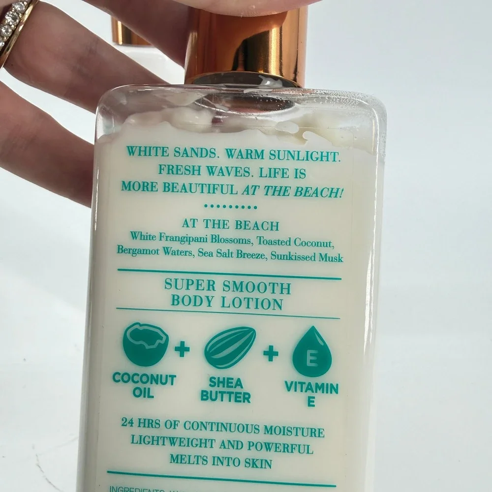 Bath & Body Works Lotion & Hair Mist Women OS White At The Beach Set - Picture 9 of 15